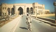 The Young and the Restless' Jermaine Rivers stands in front of Al-Faw Palace, Baghdad | Image: Jermaine Rivers